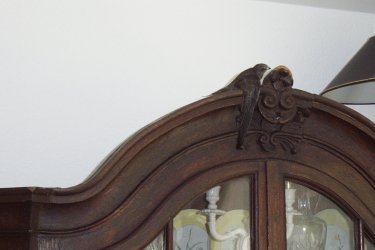 Landung auf dem Schrank