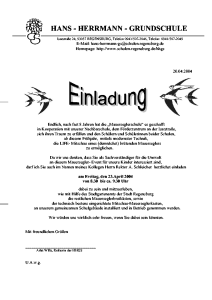 Einladung