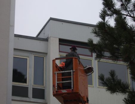 Frau Wills in der Luft